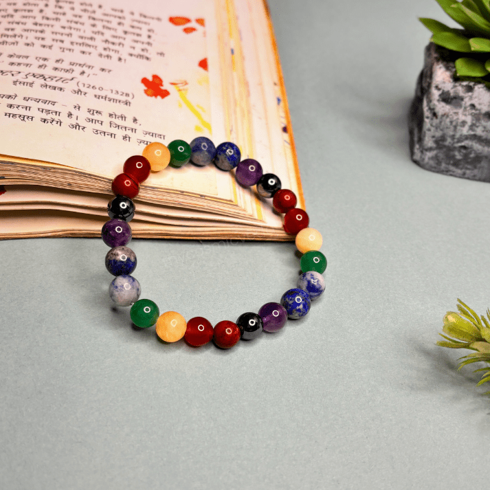 7 Chakra Healing Bracelet with original stones for energy balance
