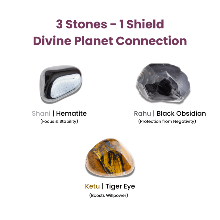 Stylish Spiritual Bracelet with Raw Stones