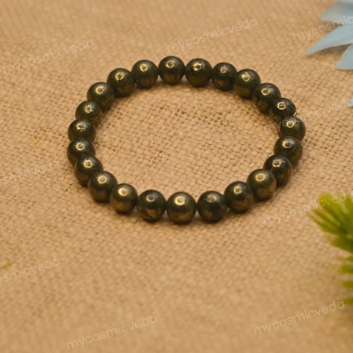 Raw Pyrite Money Bracelet: Wealth, Abundance, Success