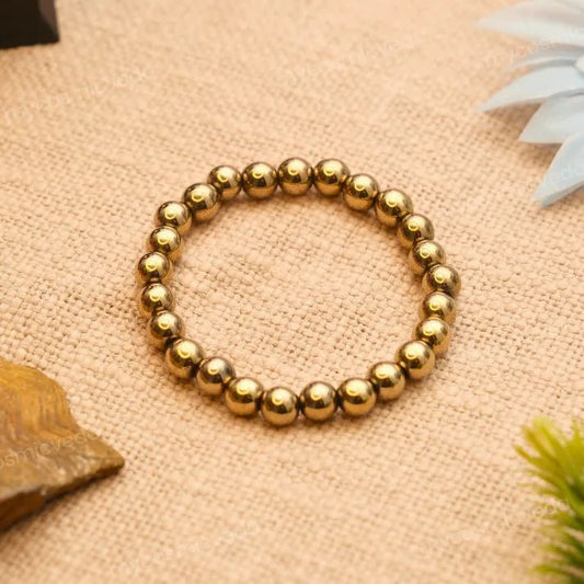 Golden Pyrite Money Bracelet: Grow Wealth, Confidence, Success